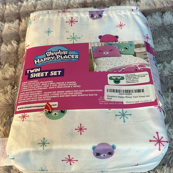 SHOPKINS twin sheet set - Picture 3 of 3